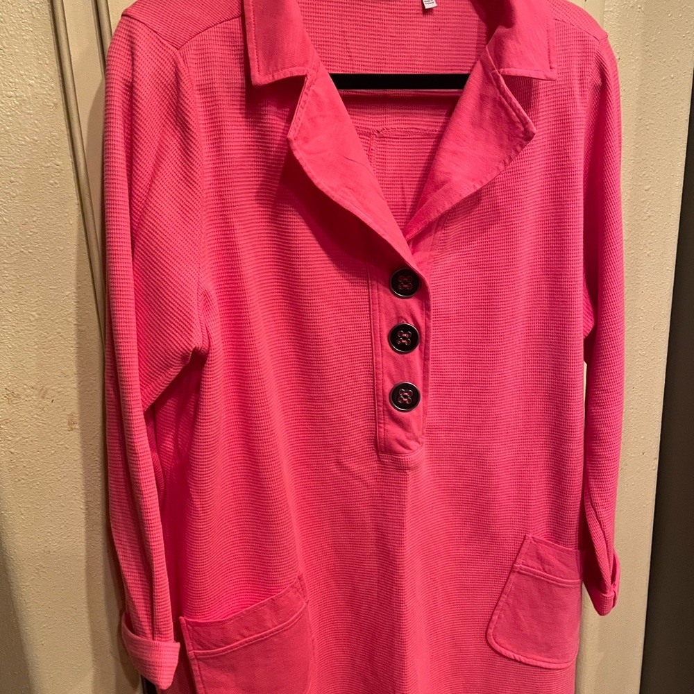 Soft Surroundings Coral Knit Top